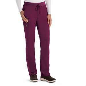 NWT Greys Anatomy Womens Spandex Stretch 4 pocket cargo scrub pant size medium